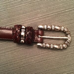 Brighton Brown Leather Belt Size M